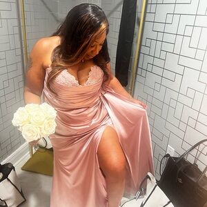 Elegant Pink Prom Dress